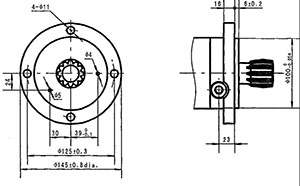 Dimensiones Motor Hidráulico CPMSS400 – Versión corta