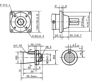 Dimensiones Motor Hidráulico CPMSW100K