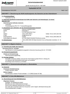 Datasheet Hydraulic oil HLP 68 - 20L can