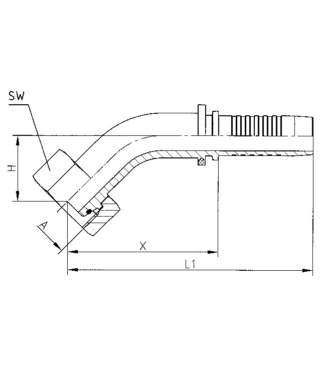 Dimensions DKOS45°