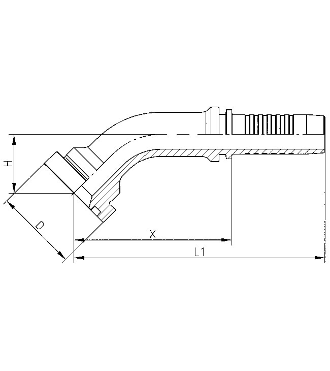 Abmessungen SFS45°