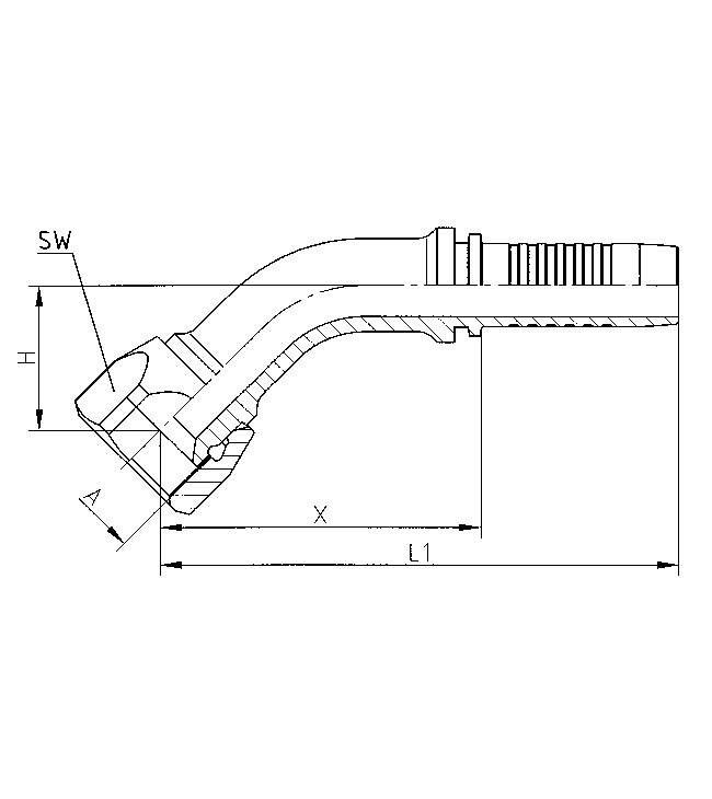 Abmessungen DKJ45°