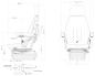 Preview: Siège de véhicule utilitaire à suspension pneumatique, siège de tracteur, siège de tracteur Harita Terra T6 - housse en tissu - Kopie