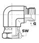 Preview: Einstellbarer Winkelstutzen 1/8"