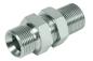 Preview: Product image Straight bulkhead union, cone end 1/4"