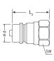 Preview: Steckkupplung, Stecker für Schnellkupplung BG 1, 1/4" Innengewinde, Typ HMSTK-ST-NV04BSP06S