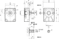 Preview: Cojinete adicional para bomba hidráulica (bomba de engranajes), Grupo 3 BG3, eje cilíndrico Ø24mm con chaveta