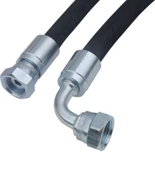 Hydraulic hose 2SC, BSP, female DN08 3/8" 90°, assembled on your request