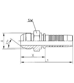 AGJ - DN6 - 7/16"-20 UNF