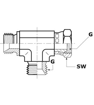 Einstellbarer L-Stutzen 1/4"