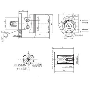 Motor hidráulico CMERF6B160S