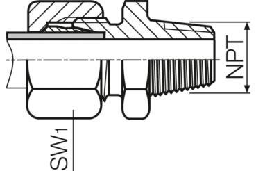 Gerader Einschraubstutzen zöllig 12L-1/2" - Kopie - Kopie