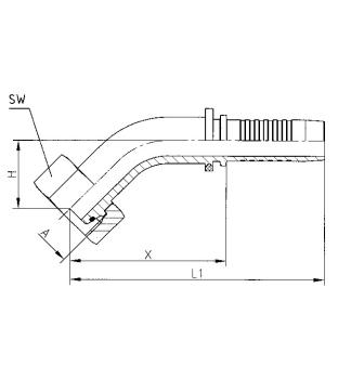 DKOL45° - DN6 - 6L - M12x1,5