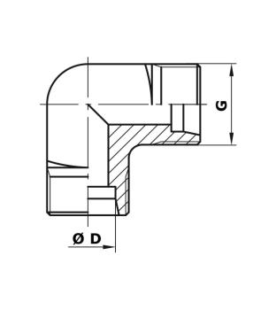 Winkelverschraubung 10L