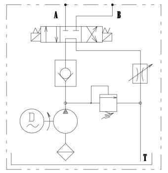 Hydraulikaggregat, Kompaktaggregat 3kW, 9,9 l/min, 12 Volt, 160 bar, Tankgröße wählbar, für doppelt wirkenden Verbraucher