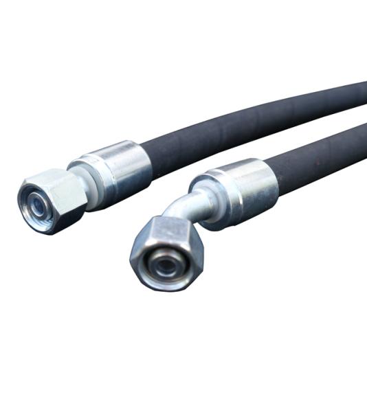 Hydraulic hose 2SC, DKOL, female DN06-06L/08L 90°, assembled on your request