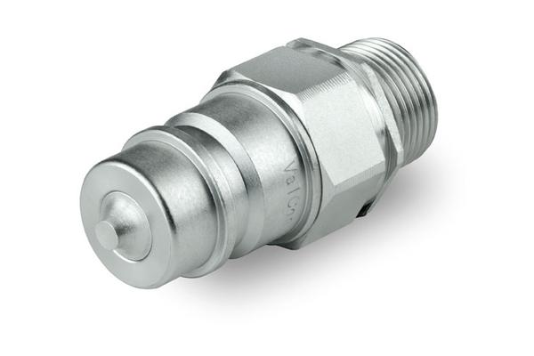 Steckkupplung, Stecker für Schnellkupplung BG 2, Außengewinde 12S, Typ HMSTK-ST2-NV3-20CES12-08S